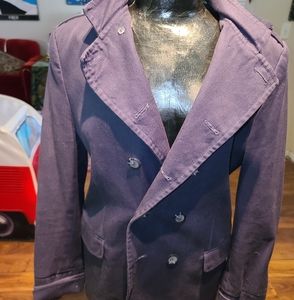 Super Cool Navy Blue Peacoat With Hood L